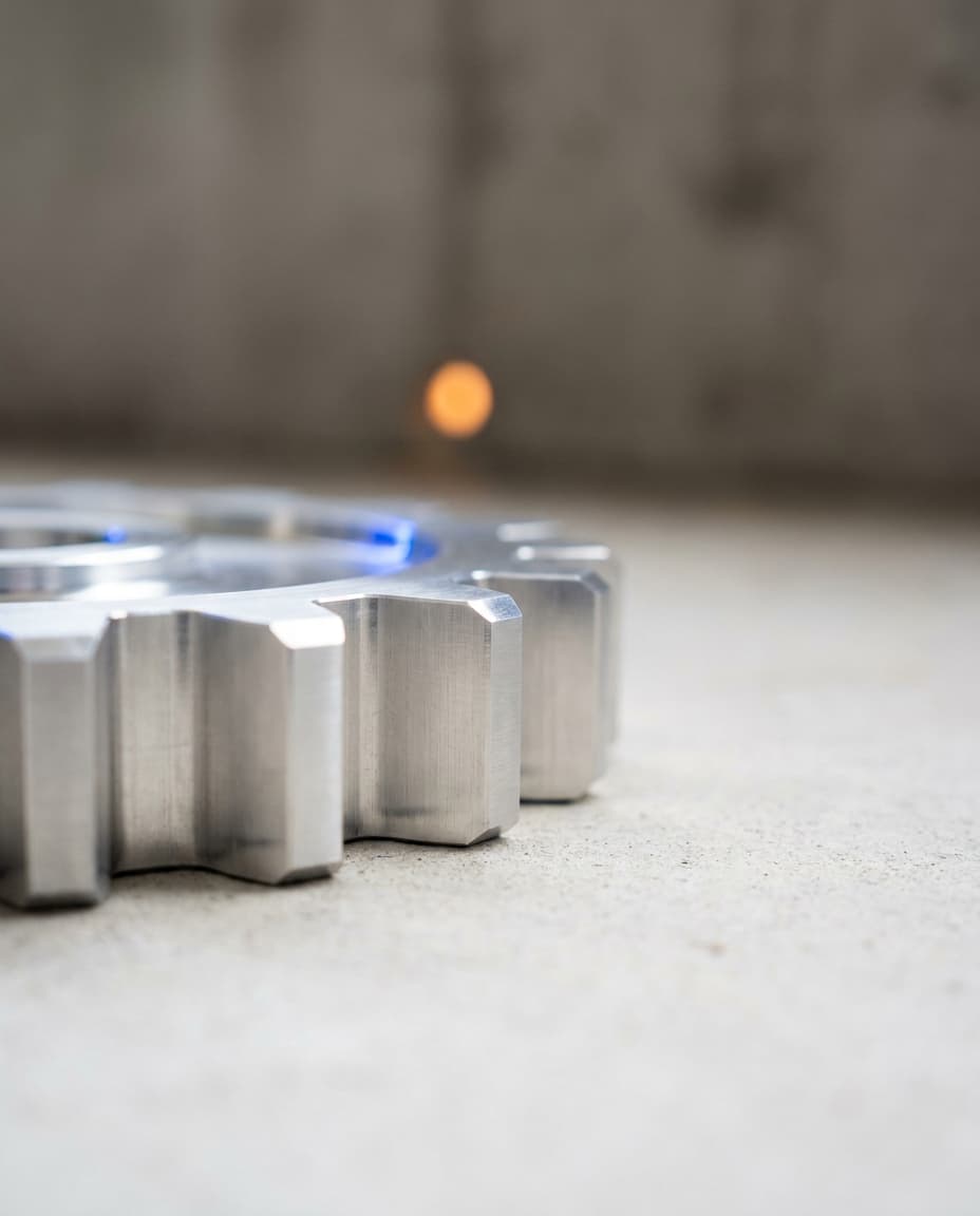 Macro detail of a precision manufacturing component