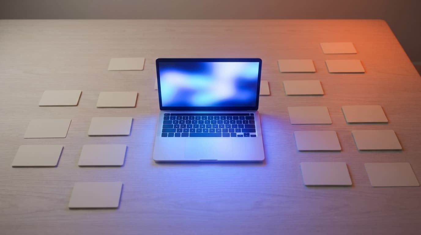 Atmospheric workspace where Nona AI engagements take shape