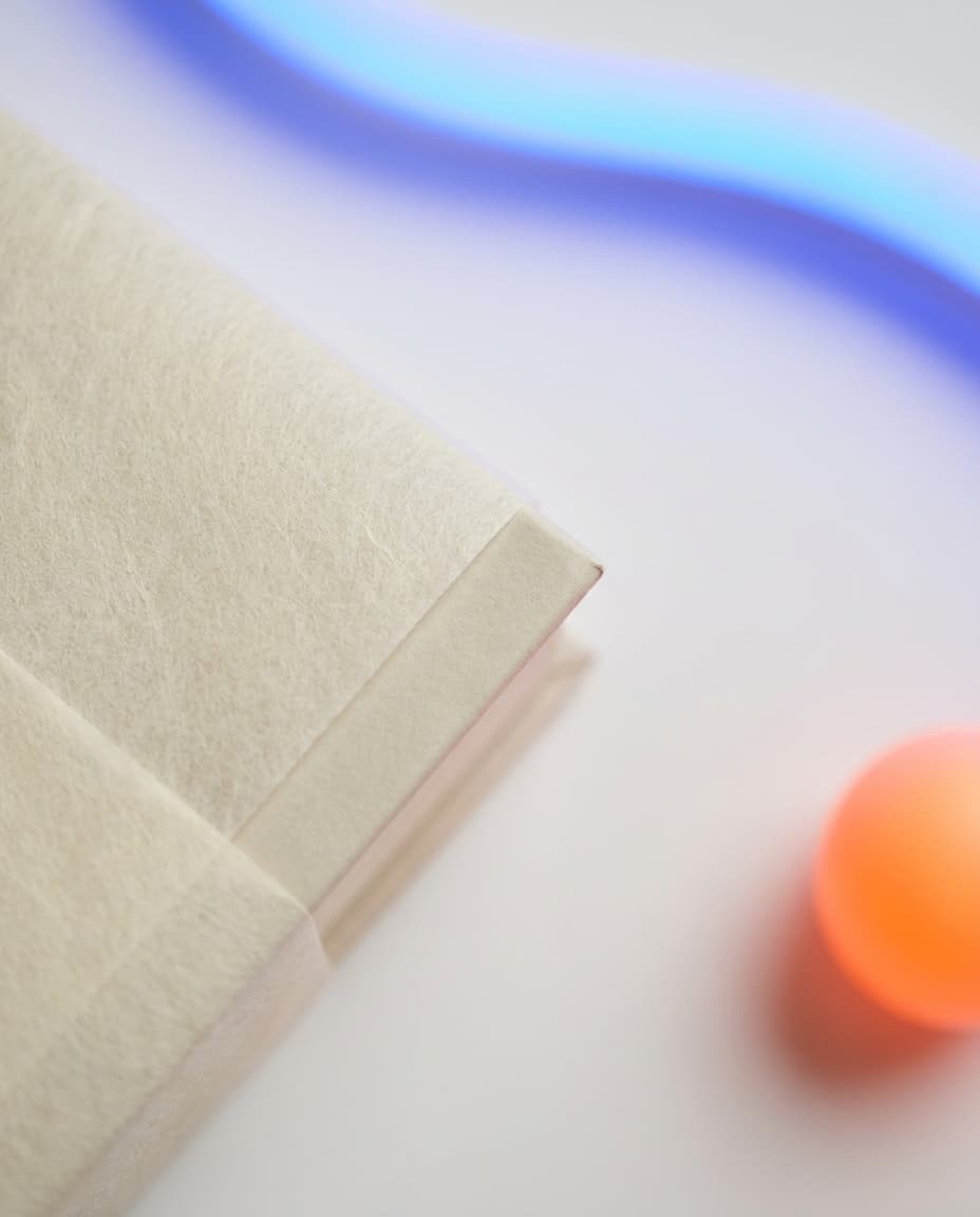 Macro detail of a single wrapped product